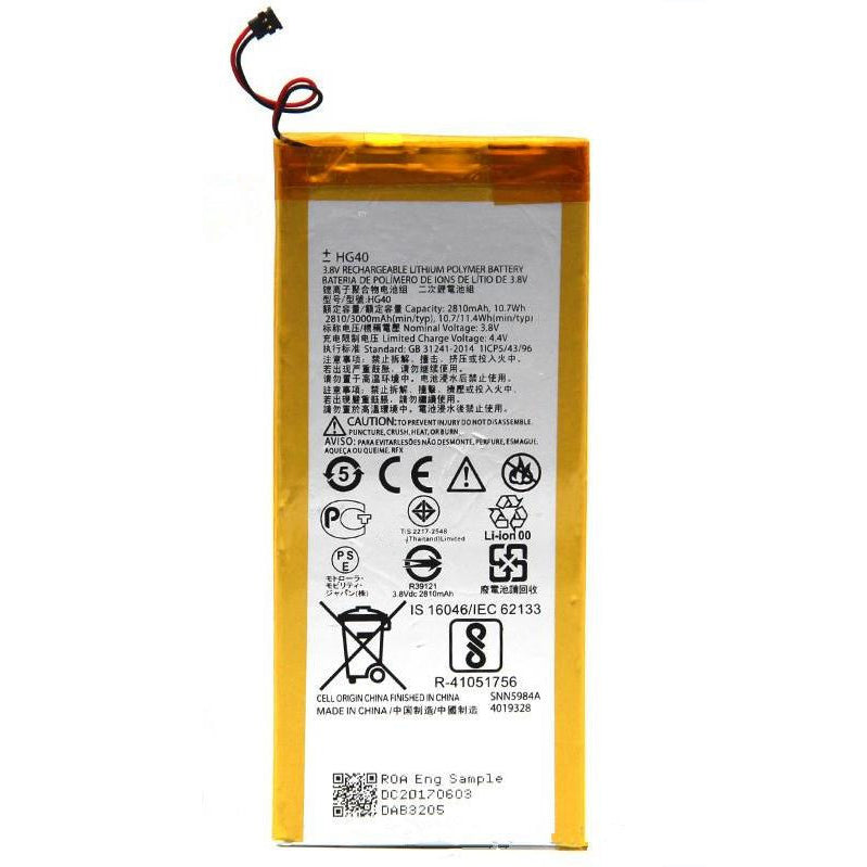 Batterie de remplacement pour Motorola Moto G5 Plus (XT1684 XT1685 XT16870, HG40 Batterie de remplacement pour Motorola Moto G5 Plus (XT1684 XT1685 XT16870, HG40